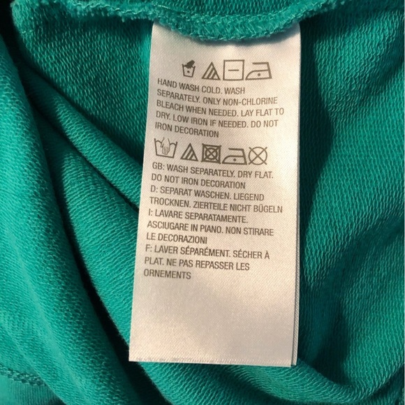 Susan Graver Artisan 2X Turquoise Green Blouse L/S Studded, Sequins, Rhinestones - Picture 5 of 6